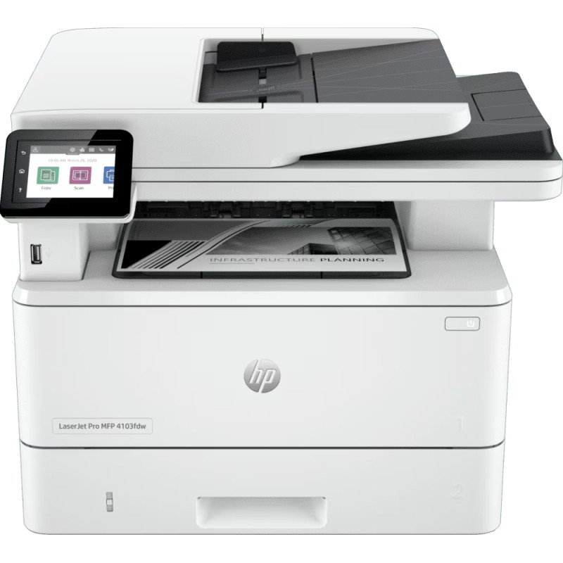 Impressora Monocromática HP Laserjet Pro MFP 4103FDW I/S/C/F USB/Rede/Wireless/Bluetooth 110V-50/60Hz