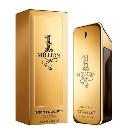 Perfume Paco Rabanne 1 Million Eau de Toilette Masculino 200ML