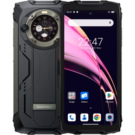 Smartphone Blackview BV9300Pro Dual SIM 12GB+256GB 6.7″ OS 13 – Preto
