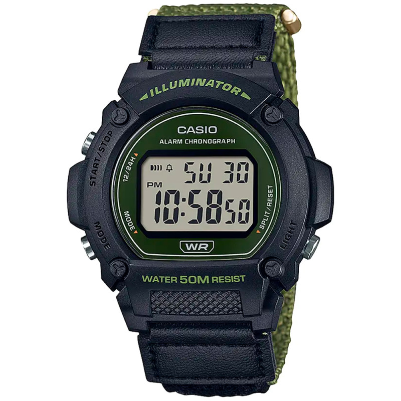 Relógio Masculino Casio W-219HB-3AVDF - Preto