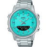 Relógio Masculino Casio AMW-880D-2A2VDF - Prata/Verde Aqua