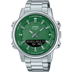 Relógio Masculino Casio AMW-880D-3AVDF - Prata/Verde