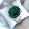 Relógio Masculino Casio AMW-880D-3AVDF - Prata/Verde
