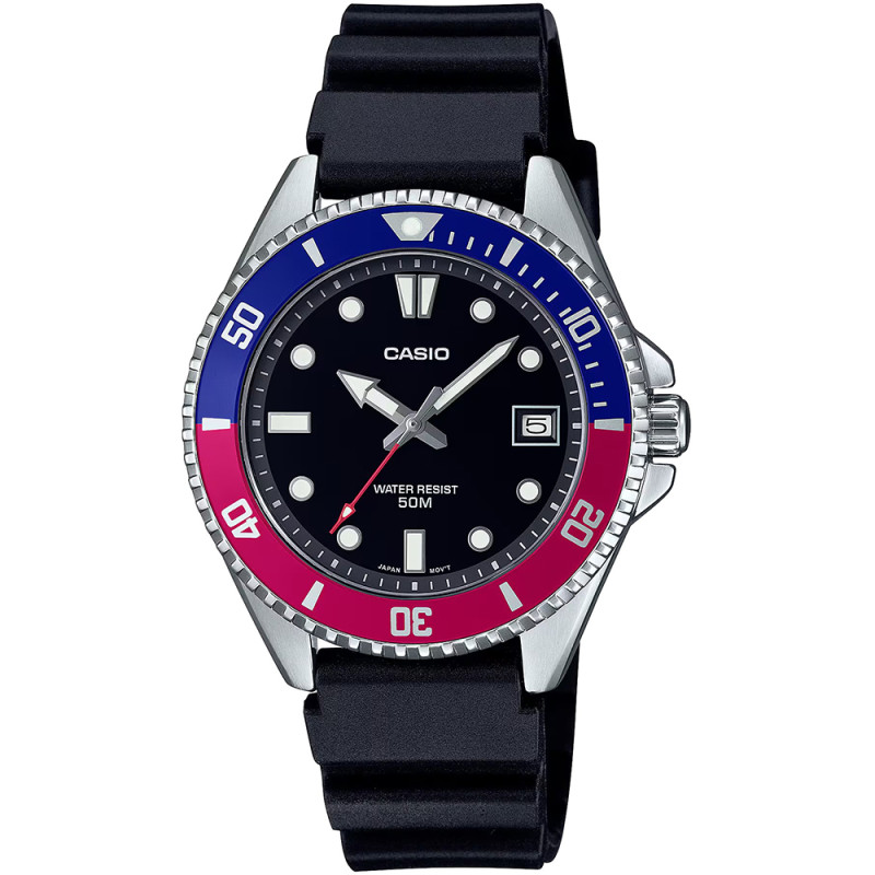 Relógio Masculino Casio MDV-10-1A2VDF - Preto - Aço e Cristal