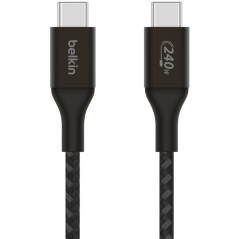 Cable Belkin BoostCharge USB-C/USB-C 2M 240W Trenzado Negro