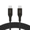 Cabo Belkin BoostCharge 2M USB-C/USB-C 240W Braided Preto - CAB015BT2MBK