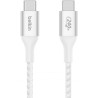 Cabo Belkin BoostCharge 2M USB-C/USB-C 240W Braided Branco - CAB015BT2MWH