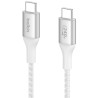 Cabo Belkin BoostCharge 2M USB-C/USB-C 240W Braided Branco - CAB015BT2MWH