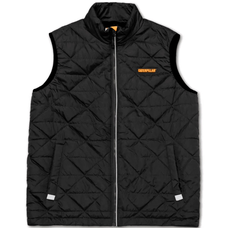 Colete Caterpillar Masculino Mediumwight Insulated Triangle Quilted S Preto - 4040117-10121