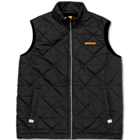 Colete Caterpillar Masculino Mediumwight Insulated Triangle Quilted S Preto - 4040117-10121