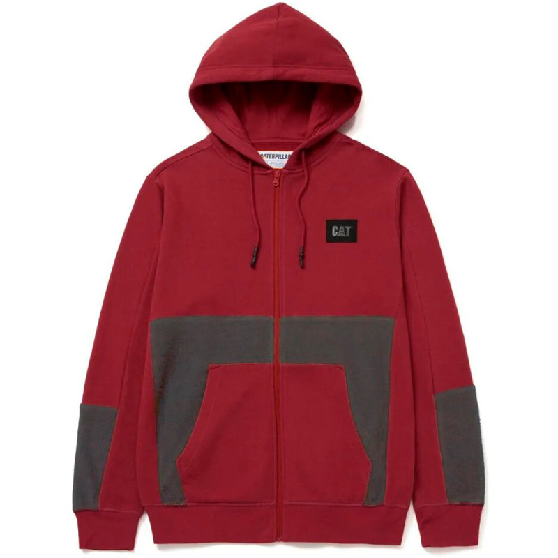 Caterpillar Men's Foundation Fz Switch Sweatshirt L Red