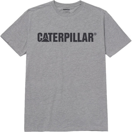Camiseta Original Fit Caterpillar Masculina G Gris, Logo Cat