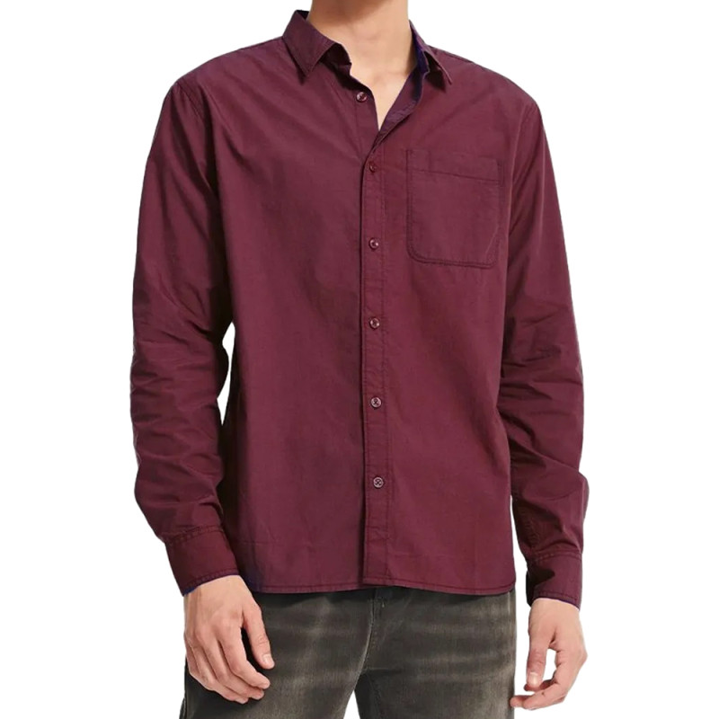 Camisa Caterpillar Masculino Foundation Convertible LS 2XL Bordó - 4020021-12559