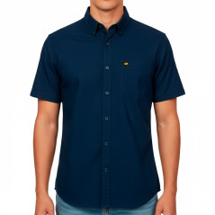 Camisa Caterpillar Masculino Poplin S/S 2XL Azul - 4020091-10118