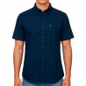 Camisa Caterpillar Masculino Poplin S/S 2XL Azul - 4020091-10118
