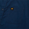 Camisa Caterpillar Poplin S/S Masculina Azul - 4020091-10118
