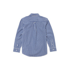 Lacoste Boys' Shirt CJ9707-FYL 08 Blue Check - Cotton