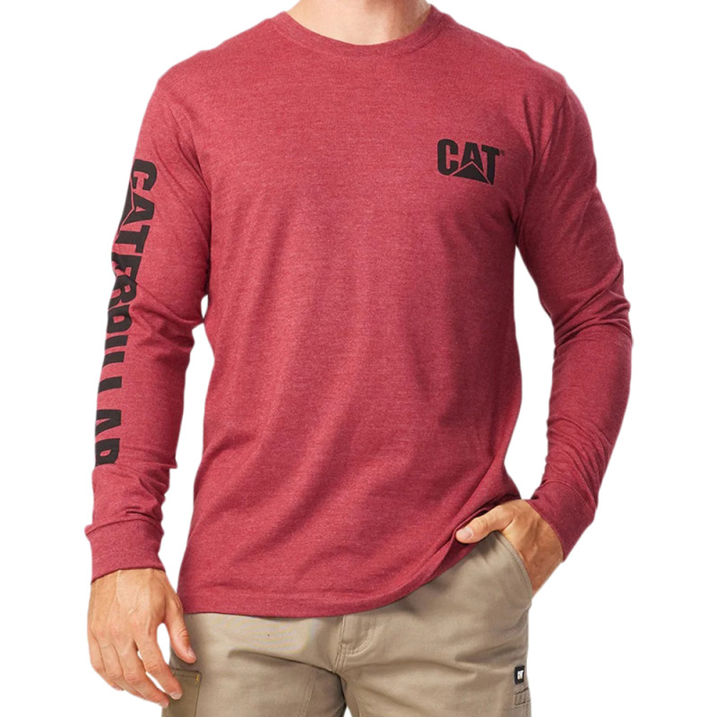 Camiseta Caterpillar Masculino Trademark Banner L Bordó - 1510034-12123