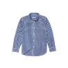 Camisa Lacoste Infantil Masculino CJ9707-FYL 12A  Xadrez Azul