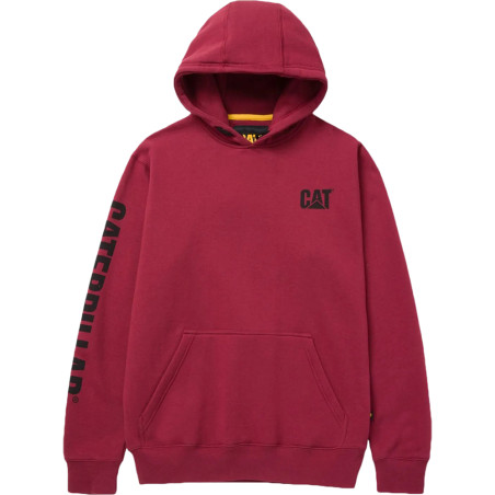 Moletom Caterpillar Masculino Trademark Banner Hooded M Bordó - 1910709-11600