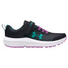 Tênis UNDER ARMOUR Infantil Feminino Assert 10 AC Printed 27 Preto/Roxo - 3027407-001