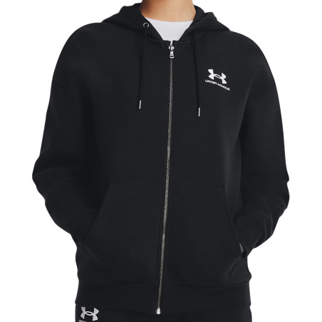 Moletom UNDER ARMOUR Feminino Essential Fleece Full Zip S Preto - 1379474-001