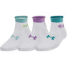 Meias UNDER ARMOUR Feminino Essential Quarter Nov S Branco 3 Pares – 1384025-100