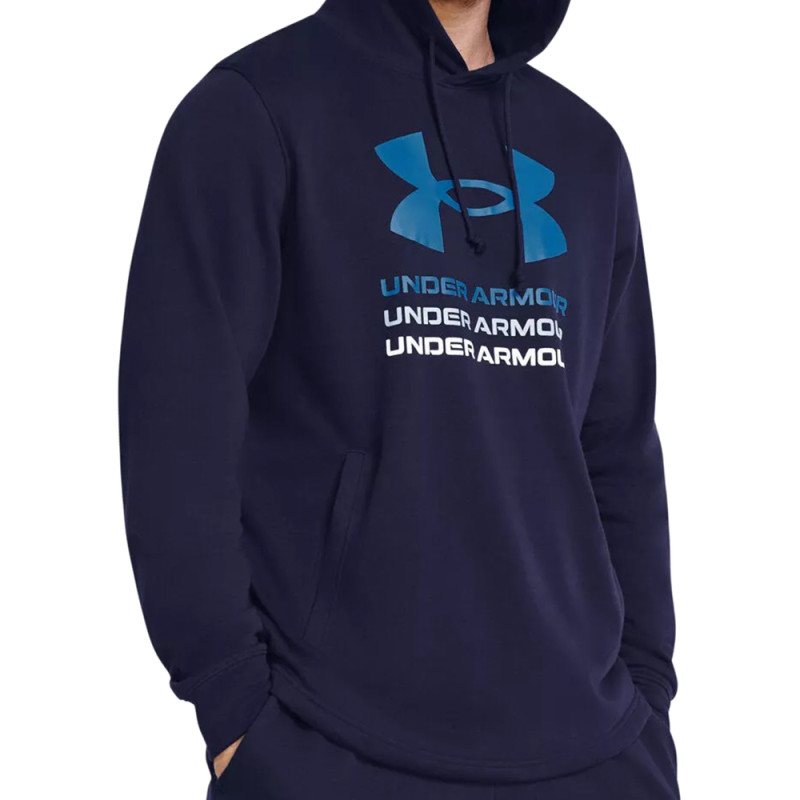 Moletom UNDER ARMOUR Masculino Rival Terry Graphic M Azul - 1386047-410
