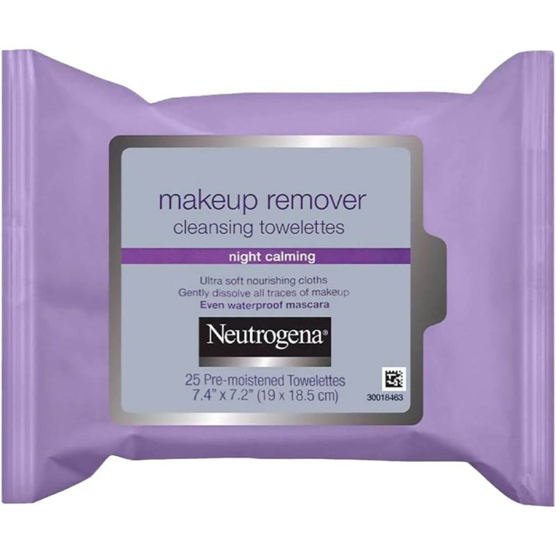 Neutrogena Night Calming Makeup Removing Wipes - 25 Count