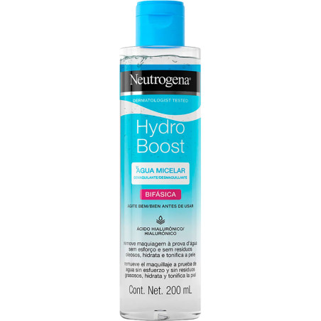 Água Micelar Bifásica Neutrogena Hydro Boost 200ML