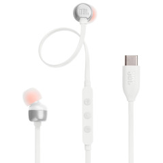 Fone de Ouvido JBL Tune 310C USB-C - Branco - 9 mm Pure Bass