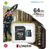 Cartão de Memória Micro SD Kingston Canvas Plus SDXC 64GB 170 MB/s Class 10 - SDXC/SDCG3