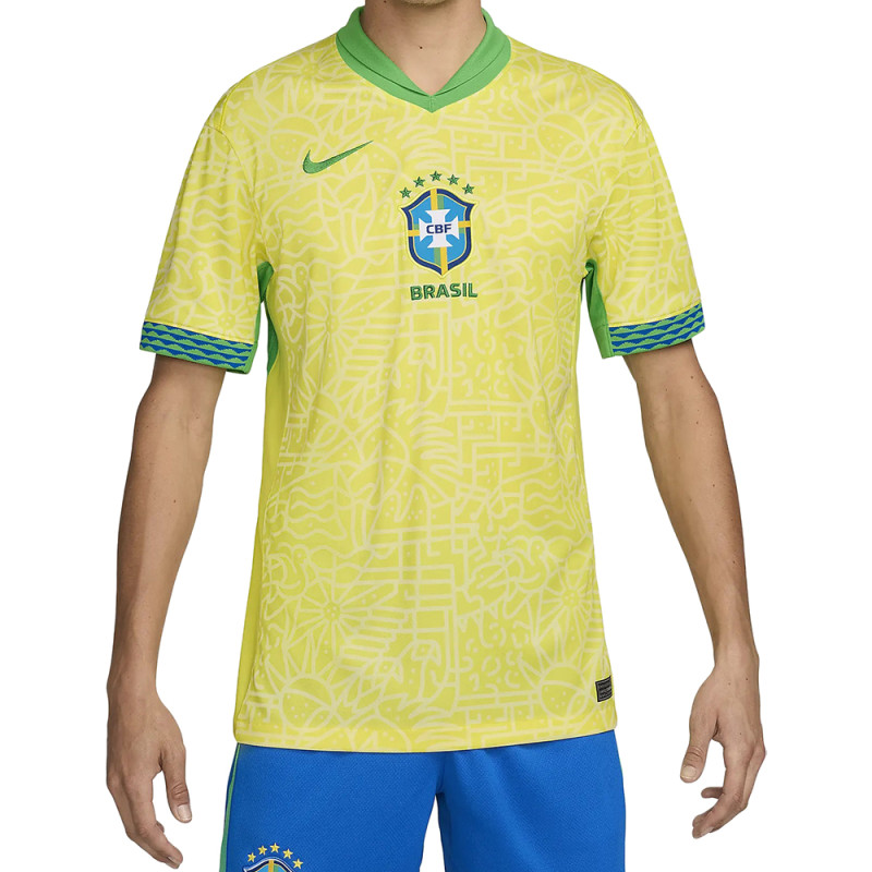 Camiseta Nike Masculino Brasil Dri-Fit Stadium Jersey M Amarelo – FJ4409706