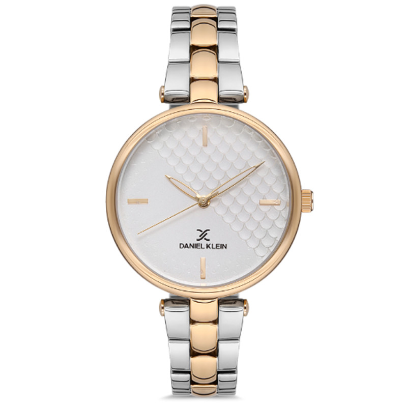 Relógio Feminino Daniel Klein DK.1.12556-5 Premium – Prata/Ouro