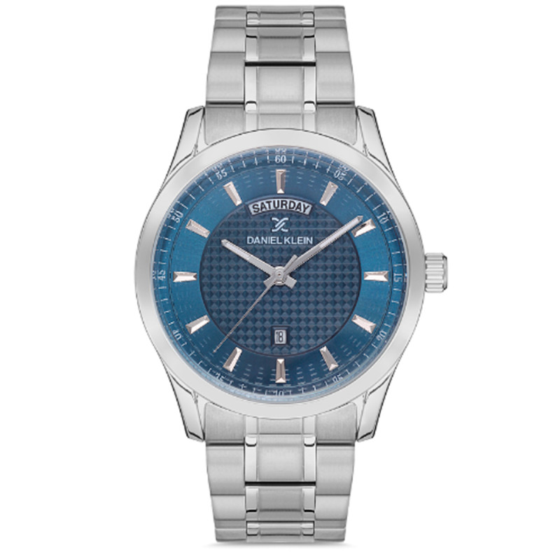 Relógio Masculino Daniel Klein DK.1.12578-4 Premium – Prata/Azul
