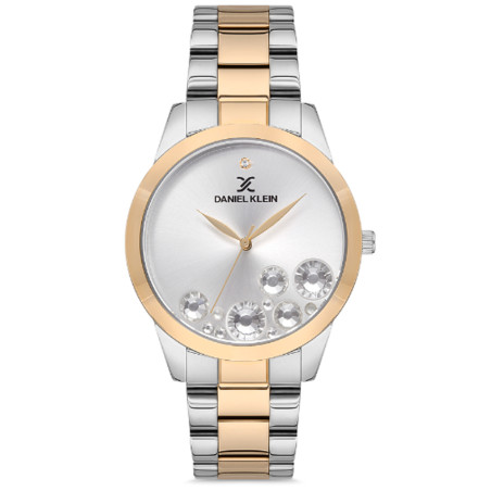 Relógio Feminino Daniel Klein DK.1.12612-3 – Prata/Ouro