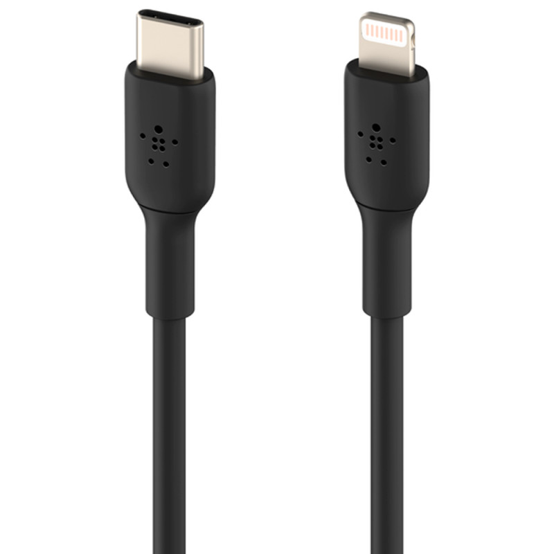 Cable Belkin BoostCharge USB‑C/Lightning 1M Negro CAA003BT1MBK