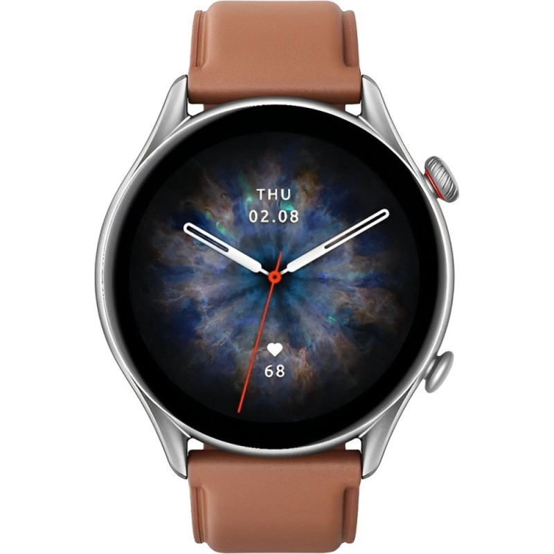 Smartwatch Amazfit GTR 4 A2040 Brown Leather Strap - W2040AP2N