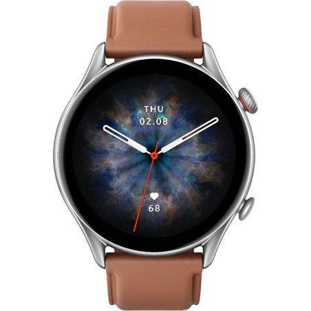 Smartwatch Amazfit GTR 4 A2040 Brown Leather Strap - W2040AP2N