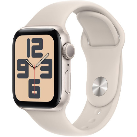 Apple Watch SE 2 44 mm GPS – Silver Aluminum/Starlight MRE53LL/A M/L