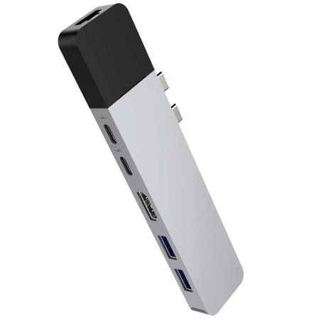 Hub Targus GN28N-SIL-GL HyperDrive NET 6-in-2 USB-C - Prata