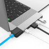 Hub Targus GN28N-SIL-GL HyperDrive NET 6-in-2 USB-C - Prata