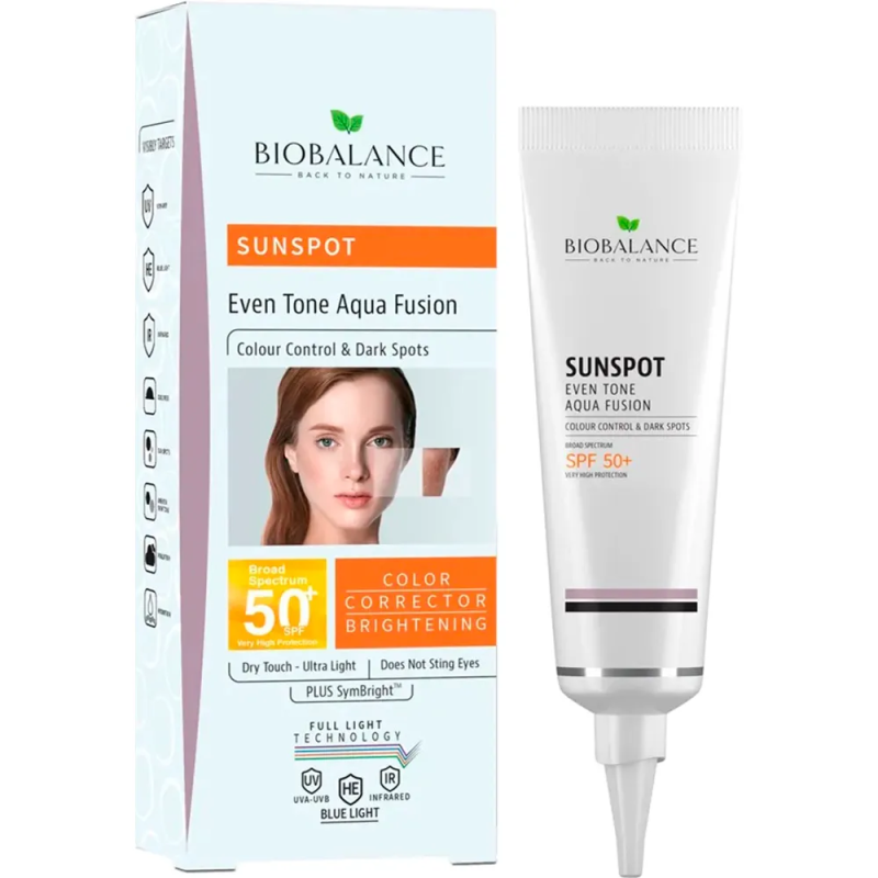 Protector solar Bio Balance Sunspot SPF 50+ 40ML, Protección 360°