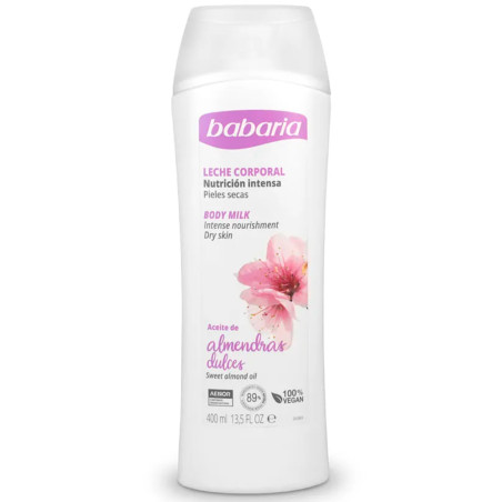 Creme Corporal Babaria para Peles Secas com Amêndoa 400ML