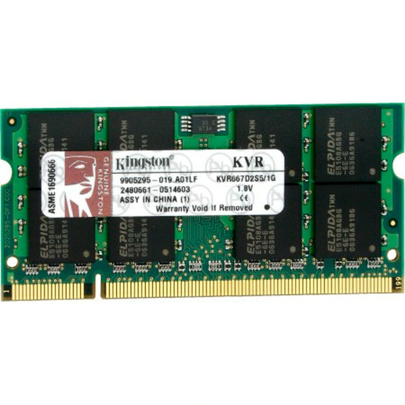 Memoria Notebook Kingston DDR2  2 GB 667MHz - KVR667D2S5/2G