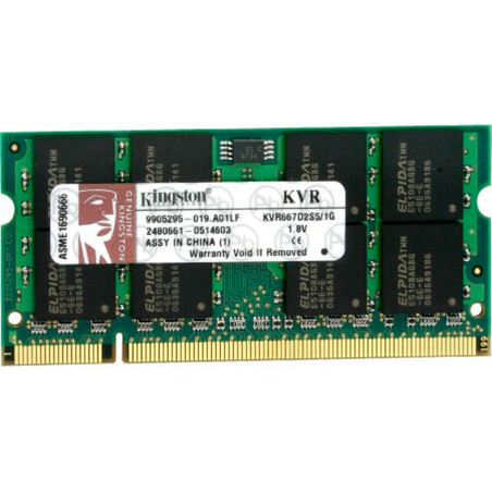 Memoria Notebook Kingston DDR2  2 GB 667MHz - KVR667D2S5/2G