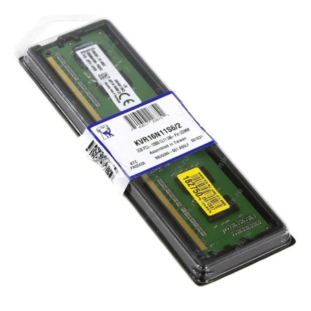 Memoria Notebook Kingston DDR3  2 GB 1600MHz - KVR16S11S6/2