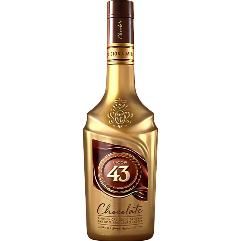 Licor 43 Chocolate 700ML – Licor espanhol 16% com Taça