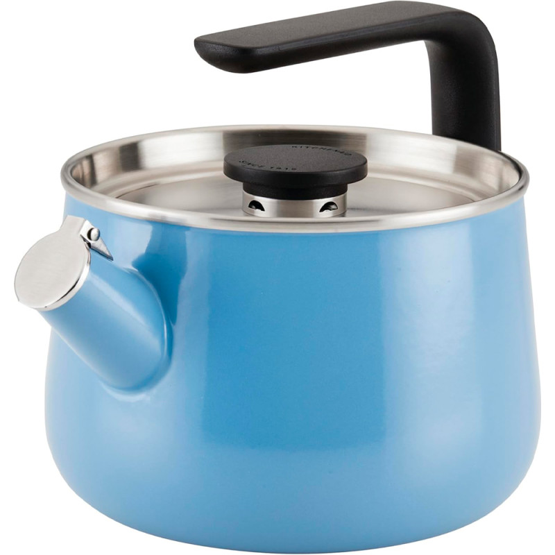 Chaleira KitchenAid 48748 Indução de Assobio Aço Escovado 1.8L Azul