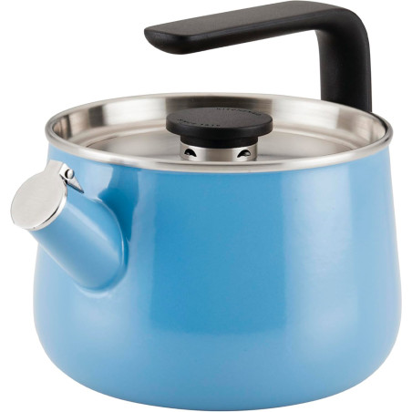 Chaleira KitchenAid 48748 Indução de Assobio Aço Escovado 1.8L Azul